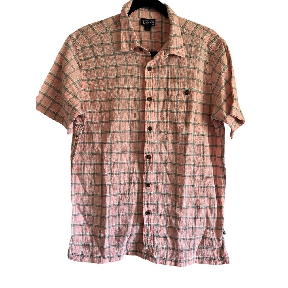 Patagonia Men’s Organic Cotton Crinkle Gauze Button Up AC Shirt Size Medium